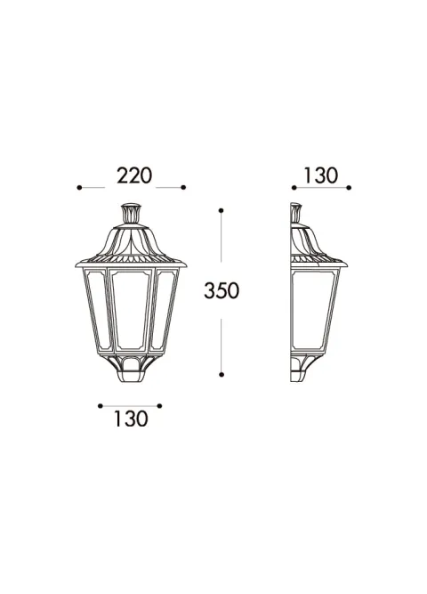 Aplique Exterior Iesse Branco E27 Fumagalli