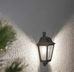Aplique Exterior Iesse Preto E27 Fumagalli