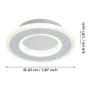 Aplique LED de Parede com Efeito Cristal MACCHIONI EGLO 901231