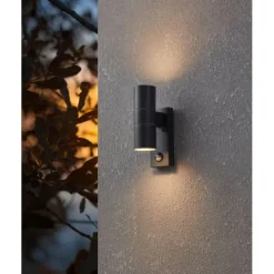 Aplique LED Exterior com Sensor de Movimento em Aço Zincado RIGA 5 EGLO 32899