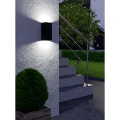 Aplique LED Exterior em Aço Zincado Preto EREMITANA EGLO 900189