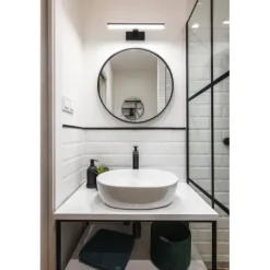 Aplique LED para Casa de Banho com Alumínio e Plástico Preto PANDELLA 1 EGLO 98907
