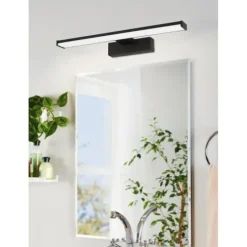 Aplique LED para Casa de Banho com Alumínio e Plástico Preto PANDELLA 1 EGLO 98907
