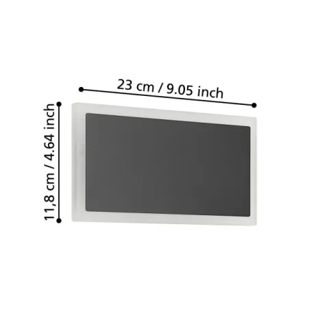 Aplique LED Preto Acetinado TALAMELLO 1 EGLO 901189