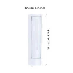 Aplique para Casa de Banho com Tampa de Vidro Ranhurado BARI 1 EGLO 94987