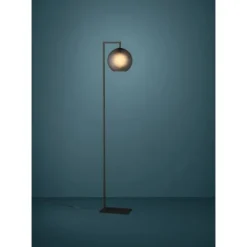 ARANGONA Candeeiro de Pé EGLO - Design Moderno com Vidro Cinzento Mate 390254