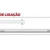 Armadura estanque led 1X1200mm pc/inox ip65