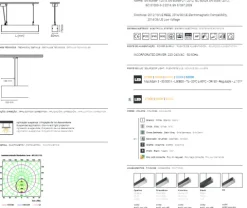 Armadura suspensa cinzenta com módulo LED 3300 Lm Tromilux 4052.099.3XL Cinza Satinado