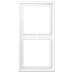 Aro Duplo Branco Mate LS 990 JUNG LS982WWM