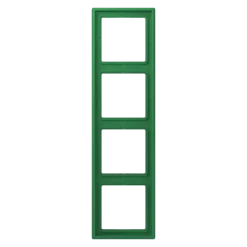 Aro quádruplo em duroplástico lacado vert foncé LS 990 JUNG Les Couleurs® Le Corbusier LC 984 219