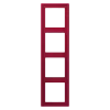 Aro quádruplo lacado mate rouge carmin LS 990 JUNG Les Couleurs® Le Corbusier LC 984 229