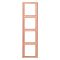 Aro quádruplo LS 990 rose clair em duroplástico lacado JUNG Les Couleurs® Le Corbusier LC 984 231