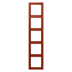 Aro quíntuplo LS 990 l'ocre rouge JUNG Les Couleurs® Le Corbusier LC 985 232