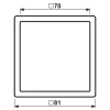 Aro simples cromado brilhante LS 990 JUNG GCR2981