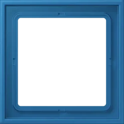 Aro simples lacado mate bleu céruléen LS 990 JUNG Les Couleurs® Le Corbusier LC 981 211