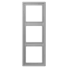 Aro triplo em Duroplástico Lacado gris moyen LS 990 JUNG Les Couleurs® Le Corbusier LC 983 204