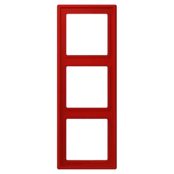 Aro triplo em Duroplástico Lacado Rouge Vermillon LS 990 JUNG Les Couleurs® Le Corbusier LC 983 227
