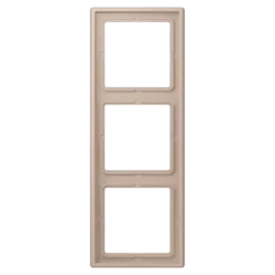 Aro triplo em duroplástico lacado ombre brûlée claire LS 990 JUNG Les Couleurs® Le Corbusier LC 983 240