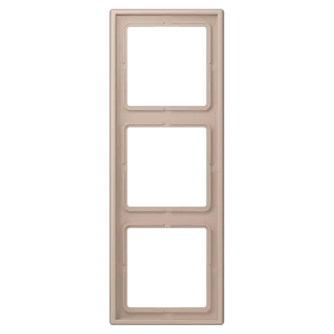 Aro triplo em duroplástico lacado ombre brûlée claire LS 990 JUNG Les Couleurs® Le Corbusier LC 983 240