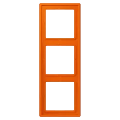 Aro triplo LS 990 em Duroplástico Lacado Laranja JUNG Les Couleurs® Le Corbusier LC 983 224