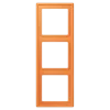 Aro triplo LS 990 em Duroplástico Lacado laranja claro JUNG Les Couleurs® Le Corbusier LC 983 225