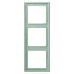 Aro triplo LS 990 vert anglais clair em duroplástico lacado JUNG Les Couleurs® Le Corbusier LC 983 217