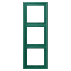 Aro triplo LS 990 vert anglais em duroplástico lacado JUNG Les Couleurs® Le Corbusier LC 983 216