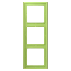 Aro triplo vert clair LS 990 JUNG em duroplástico lacado mate Les Couleurs® Le Corbusier LC 983 221