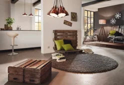 AUCKLAND Candeeiro de Teto Suspenso Vintage em Aço Cobre Envelhecido