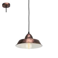 AUCKLAND Candeeiro de Teto Suspenso Vintage em Aço Cobre Envelhecido