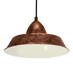 AUCKLAND Candeeiro de Teto Suspenso Vintage em Aço Cobre Envelhecido