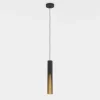 BARBOTTO Candeeiro de teto LED metálico preto e dourado elegante 900872