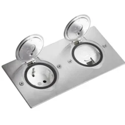 Base Retangular 2X2 Módulos, Inox - 089702 - Legrand