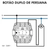 Botão Duplo de Persiana Estanque IP65 Efapel 48281 ccz