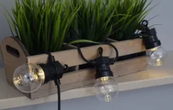 Cabo de arraial/grimalda de luzes com 20 lâmpadas G45 - 6W 2700K IP65 C/13 metros Pr