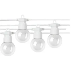Cabo de arraial/ grinalda de luzes com 20 lâmpadas G45 - 6W 2700 IP65 c/13Metros Br