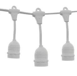 Cabo de arraial/Grinalda de luzes exterior/ com 14.4 metros e 15 lâmpadas transparentes de cor Branco
