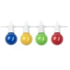 Cabo de arraial/grinalda de luzes com 10 lâmpadas G45 - 3W Coloridas IP 65 com 8 metros Branco