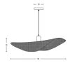 Cadeeiro de Tecto Suspenso E27 MAX 40WEM EM BAMBU PZA20241