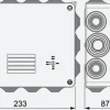 Caixa de derivação estanque 220X170X80 Solera IP55 com bucins