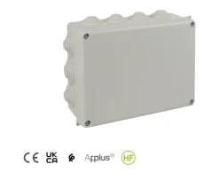 Caixa de derivação estanque 220X170X80 Solera IP55 com bucins