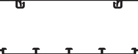 Calha fácil aplicação 110x50mm, branca, EFAPEL 10090 rbr (preço ao metro - compra obrigatória em múltiplos de 2)