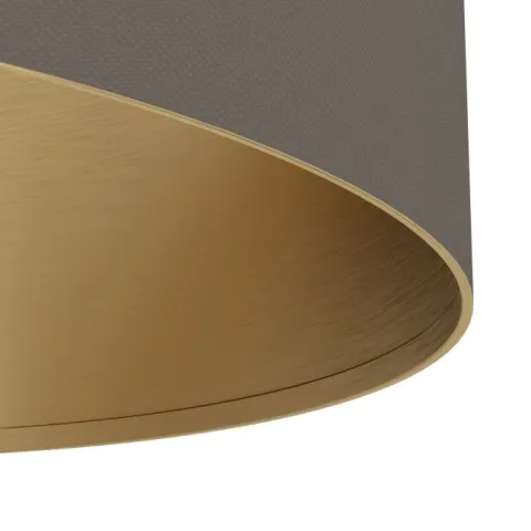 Candeeiro de Mesa com Abajur Cilíndrico Cappuccino SANTANDRIA EGLO 390337