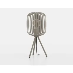 Candeeiro de Mesa com Abajur Cor Areia e Base Tripé ROMAZZINA EGLO 900521