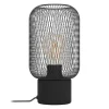 Candeeiro de Mesa com Abajur de Malha Preta WRINGTON EGLO 43096