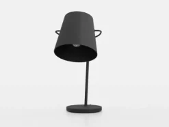 Candeeiro de Mesa com Abajur em Tecido Preto GRANADILLOS EGLO 39866