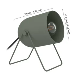 Candeeiro de Mesa com Abajur Inclinado Verde Musgo TILSTON EGLO 44136
