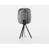 Candeeiro de Mesa com Abajur Preto e Base Tripé ROMAZZINA EGLO 900519