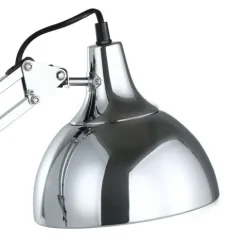 Candeeiro de mesa com abajur regulável em metal cromado BORGILLIO EGLO 94702