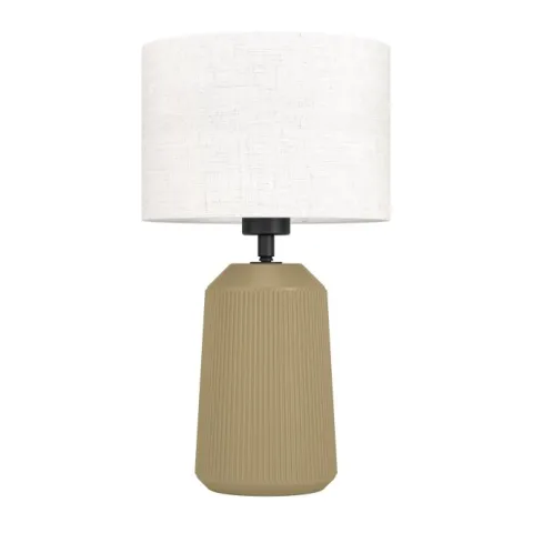 Candeeiro de Mesa com Base de Cerâmica e Abajur em Tecido CAPALBIO EGLO 900823